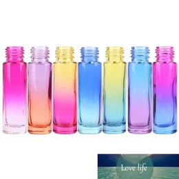 Aihogard 5pcs/Set 10ml Gradient Spray Bottle Multi-color Small Perfume Bottle Mini Liquid Oil Cosmetic Container for Travel-use