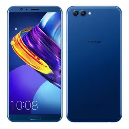 الأصلي Huawei Honor V10 4G LTE الهاتف الخليوي 4 جيجابايت RAM 64GB 128GB ROM Kirin 970 Octa Core Android 5.99 "ملء الشاشة 20.0MP AI AI AI AR OTG NFC بصمات الأصابع وجه الهاتف المحمول الذكية