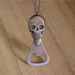 Vintage Skull Beer Bottle Opener Keychain Skeleton Outdoor Portable Opener for Bar Bartender Creativity Kitchen Tools V3