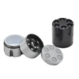 2020 Ny design Pistol kula Clip Style 30 mm 44 gram 3 lager Rökning Verktyg Herb Grinder Slipmaskin Dry Herb Crusher OEM