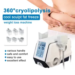 Cryolipolysylbantningsmaskin 360 graders kroppsskulptionsfettfrysning av kalla kryo Lipolysmaskiner för fettminskning