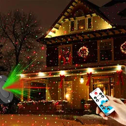 Outdoor Waterproof Laser Projektor Boże Narodzenie LED Stage Light Garden Lawn Light Star Projektor Prysznice Home Party Decoration Y200603
