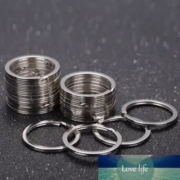 20 sztuk / partia Rozmiar 1.8x25mm Rhodium Metal Kluczowe Łańcuchy Podziel Pierścień Wysokiej Kopka Kluczowe Pierścienie Fit Torba Brelok Biżuteria Wykrycia