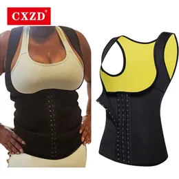 CXZD Donne Neoprene Shaperwear Vita Trainer cinture cintura dimagrante Vita Cincher Vest Tummy Belly Body Shaper fajas Colombianas 210402