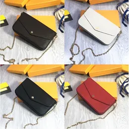 Top quality 3 piece Evening Bag Women Messenger wallets Genuine hangbags Leather handbag purse famous Luxurys Designers POCHETTE FeLICIE Shoulder bags tote