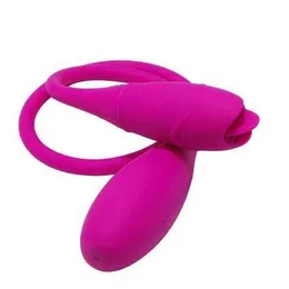 Nxy ägg consolador doble anal vibrador para hombres y mujeres juguetes sexuales estimulador de cltoris lengua tapn huevos vibradores 1224