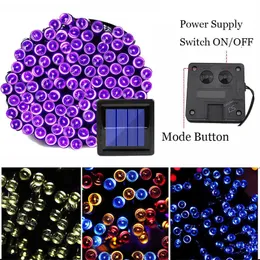 22 متر أضواء عيد الميلاد في الهواء الطلق بالطاقة الشمسية جارلاند الجنية ضوء لشارع الفناء الخلفي ديكور حزب 200/100 الصمام سلسلة الإضاءة سلسلة Y200903