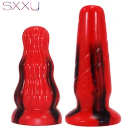 SXXY Anal sexy Toys Thick Butt Plug Stuffed Curve Silicone Dildo Colorful Anus Massage Lesbian Stimulator For Women Masturbation