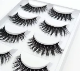 3D Mink Reusable False Eyelashes Siberian 3D Mink Hair Strip False Eyelash Makeup Long Individual Eyelashes Mink Lashes Extension2021