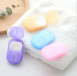 Disposable Soap Paper Portable Hand Washing Tablet Travel Soap Paper Washing Hand Bath Portable Boxed Foaming Soap RRA2544