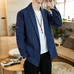 MrGoldenBowl Store Männer Kimono Jacken Herren Offener Stich Traditionelle Feste Jacken Mäntel Männlich Streetwear Button Cardigan Plus Größe 201120