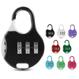 Mini Padlock For Backpack Suitcase Stationery Password Lock Party Favor Student Children Outdoor Travel GYM Locker Security Metal