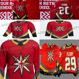 Vegas Golden Knights 2020-21 리버스 레트로 저지 61 Mark Stone 29 Marc-Andre Fleury 71William Karlsson 81 Marchessault 하키 유니폼