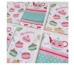 2021 Cute High-quality Cherry Macaron Printed Cotton Table Napkins Tea Towels Kitchen Restaurant Mats 38*58cm Free Shipping