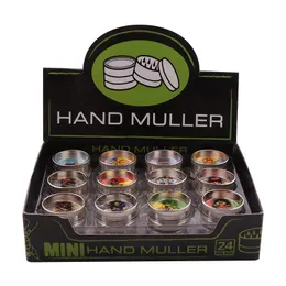 2020 Grinder 2 layer Mini Metal Grinders hand muller for Dry Herb Grinder 30mm Diameter Hard Top Small Herbal Grinder free shipping