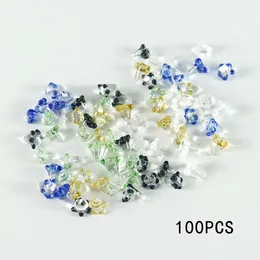 Formax420 Tiny 8mmサイズ20pcs/50pcs/100pcsデイジースタイルのフラワーグラススクリーンパイプ用さまざまな色送料無料