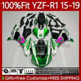 OEM-Verkleidungen für Yamaha YZF-R1 YZF1000 YZF R 1 1000CC 15–19 Karosserie 104No.51 YZF Movistar neue R1 1000 C YZFR1 15 16 17 18 19 YZF-1000 2015 2016 2017 2018 2019 Einspritz-Karosserie