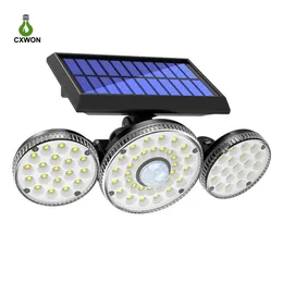 Słoneczne lampy ścienne wysokiej jasności COB LED Light Motion Sensor Outdoor bezprzewodowa lampa bezpieczeństwa dla ogrodu ulicy patio