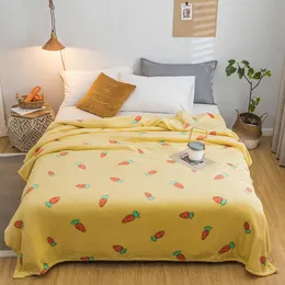 Radish bedspread blanket 200x230cm High Density Super Soft Flannel Blanket to on for the sofa/Bed/Car Portable Plaids 201130