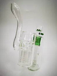 Vintage Gra zielony szklany bong bong woda palenie rura hakah 14 mm bąbelek perc dab platformy mogą umieścić logo klienta