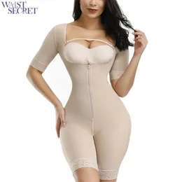 Bel Gizli Kadın Bel Eğitmen Tam Vücut Şekillendirici Bacak Arm Karın Kontrol Külot Büstü Push Up Shapewear Popo Kaldırıcı Bodysuit LJ201210