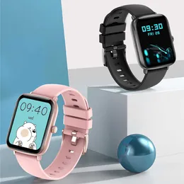 2022 Ny 1,69 tum Smart Watch Women Heart Rate Monitor IP67 Vattentät Män SmartWatch Fitness Tracker för Huawei iPhone Plus