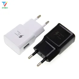 Fast Charger For Samsung Galaxy S6 S7 edge s8 Plus Note4 5 A8 A9 Adaptive Quick Charge 2.0 EU US Plug usb charger 100pcs/lot