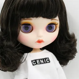 Icy Factory Blyth Dock Custom Doll White Skin Gemensam Body Matte Face 1/6 Toy 30cm BL950 LJ201031