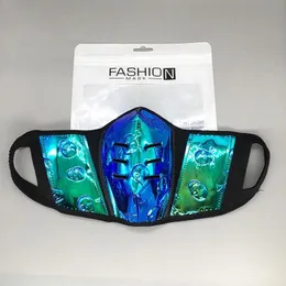 Máscara de cuero de PU Máscaras faciales de diseñador de lujo 6 orificios Máscara de diseñador de moda fácil de respirar Sin incluir cajas ni bolsa para el polvo 220S