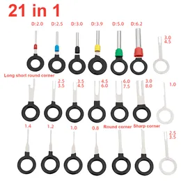 자동차 터미널 제거 공구 키트 와이어 플러그 커넥터 추출기 자동차 플러그 자동 회로 수리 도구 용 핀 추출기 키트