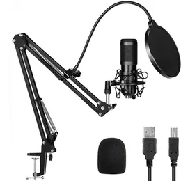 USB Microphone Cardioid Condenser Podcast Microfono 192kHz/24bit Plug and Play With for Livestreaming YouTube ASMR