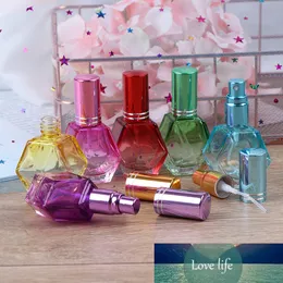 1 adet 10 ml Renkli Cam Parfüm Şişeleri Sprey Doldurulabilir