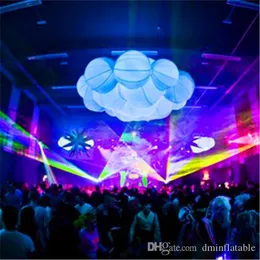 Custom Size Hanging Inflatables Balloon Inflatable Clouds With Fireproof Certification for Nightclub Stage Decoration