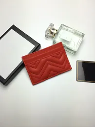 有名なファッションロゴの女性財布のユニセックススリムカードホルダー販売クラシックマーモントカードバッグ高品質のレザーラグジュアリーバッグW207R