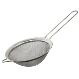 Stainless Steel Fine Mesh Strainer Colander Flour Sieve with Handle Juice and Tea Strainer Kitchen Tools LX4262