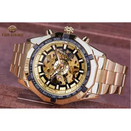 2020 Clock Sport For Forsining Bracelet Men Top Watch Watch Creative Skeleton Transparent Mechanical Watches Golden Mrglk