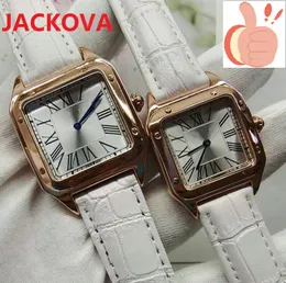 Top Marca Homens Woomen Número Romano Número Dial Relógios Quadrado Capa Vermelho Rosa Couro Verde Strap Movimento Quartz Não Data Moda Clássico Atmosfera Relógio De Designador Atacado