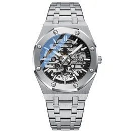 Luxury Automatic Mens Watches Top Brand Mechanical Tourbillon Wrist Watch Waterproof Business Stainless Steel Sport Men Wristwatches