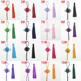 Hurtownie Handmade Chiński Knot Tassel Craft Gift Jewelry Dokonywanie DIY Wisiorki Rzemiosło Multicolor Opcjonalne Wyniki biżuterii