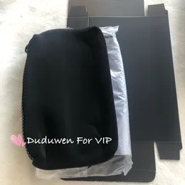 Duduwenforvip Counter Gift C Fashion Black Zipper Bag Elegant Smartcc Beauty Cosmetic Case Luxury Makeup Organizer Bag With Black 1868