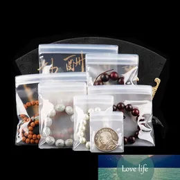 50Pcs Plastic Anti-oxidation Packaging Bag Jewelry Bracelet Dustproof Zipper Packing Packet Resealable Sundries Pack Bag