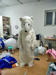 High-quality Real Pictures Polar bear Mascot Costume Mascot Cartoon Character Costume Adult Size