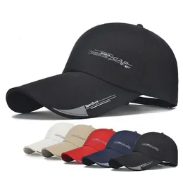 Sportowa czapka męska kapelusz dla ryb na zewnątrz mody linia baseballowa czapka długi visor brata cień snapback słońce kapelusz kości gorras casquette gc824