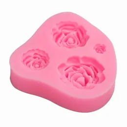 Liquid State Silicone Molds Solid Color Turn Sugar Cake Chocolate Rose Mould DIY Kitchen Practical Tools Hot Sale 2 2yr J2