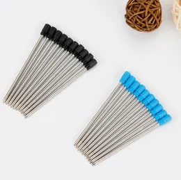 Metal pen refill for Crystal Ballpoint pen student pen rod cartridge core black blue color 7cm/8.3cm/11.5cm length