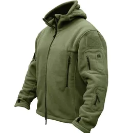 Han Wild Winter Airsoft Military Jacket Men Fleece Army Tactical Jacket Thermal Hooded Jacket Coat OuterWear Hoody Mens kläder 201120