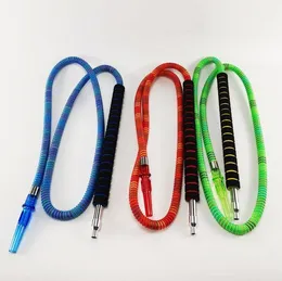 2020 1.9M Colorful Leather Hookahs Filter Hose Tube Mounthpiece Tip 6Colors For Hookah Shisha Smoking Pipe Water Bongs