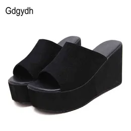 Sandals Gdgydh Summer Briefs On Women Wedges Sandals Platform High Heels Fashion Open Toe Ladies Casual Shoes Comfortable Promotion Sale 220121