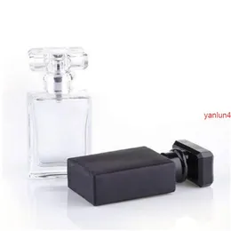 200 x 30ml claro preto recarregável vidro vazio frasco de perfume com pulverização de garrafas portáteis atomizador