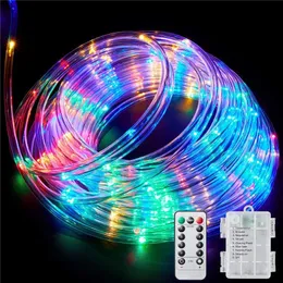 150LED 49FT Веревочные огни, дистанционные управление Fairy String Lights, 8 режим освещения для домашнего сада свадьба, рождественские украшения 201130